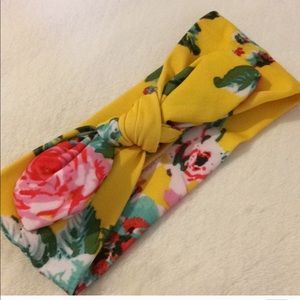 Floral bunny ears hair accessory